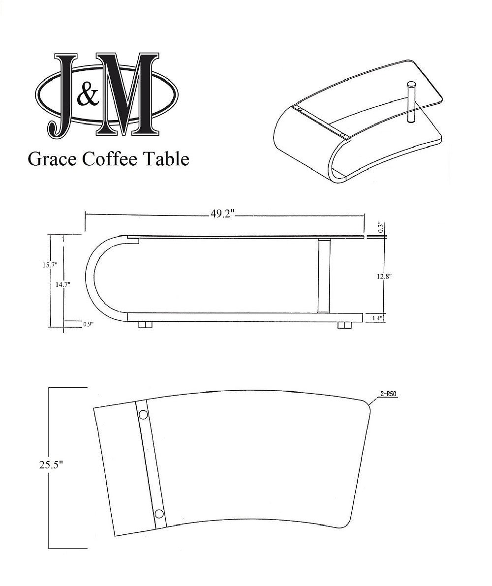Grace Modern Coffee Table | J&M Furniture - Canal Furniture