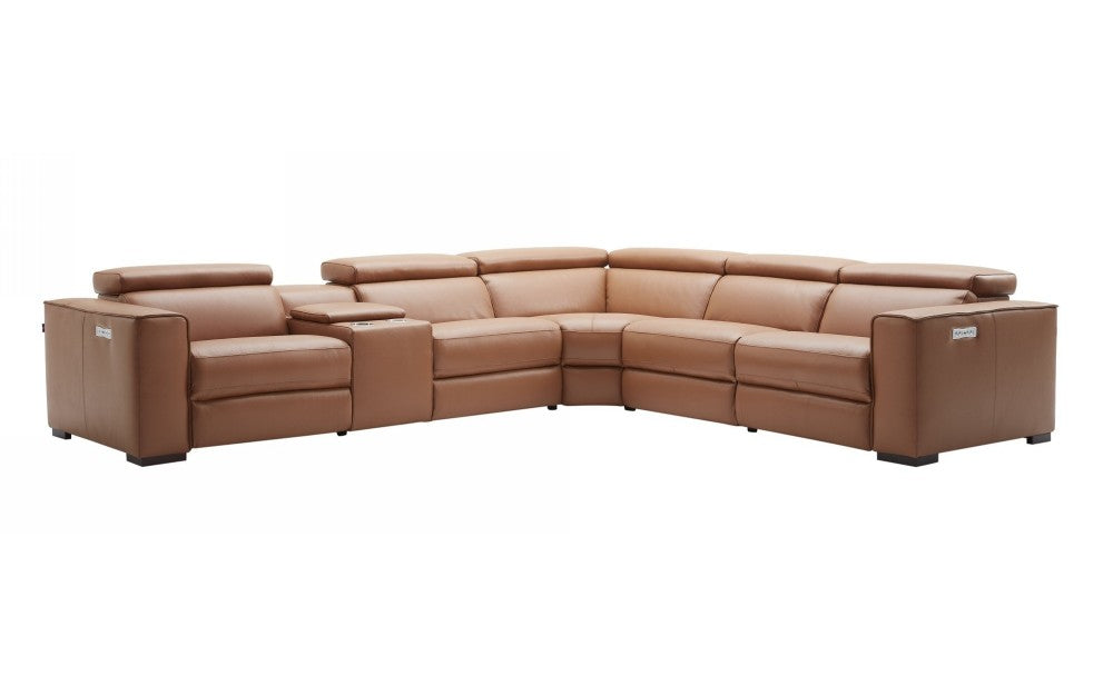 Picasso Motion Sectional in Caramel | J&M Furniture - Canal Furniture
