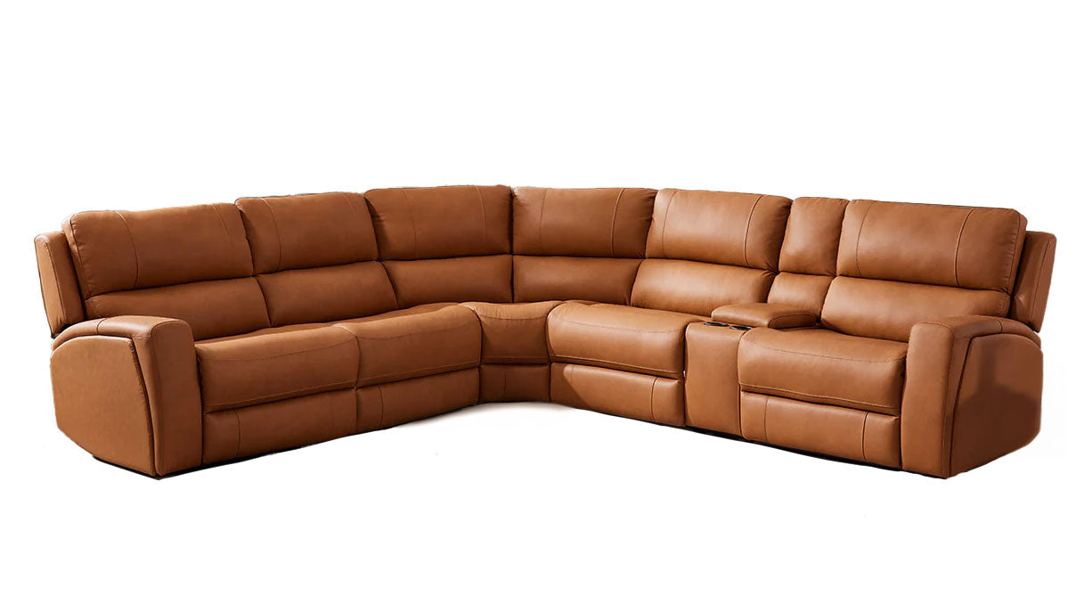 70815M Reclining Sectional in Pumpkin | J&M Furniture - Canal Furniture