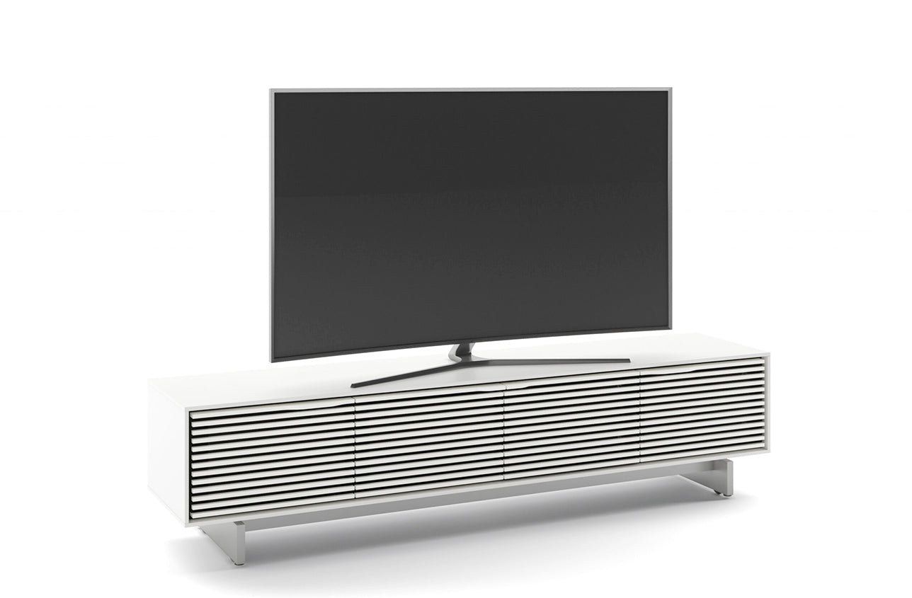 Align 7473 Media Storage in Satin White | BDI - Canal Furniture