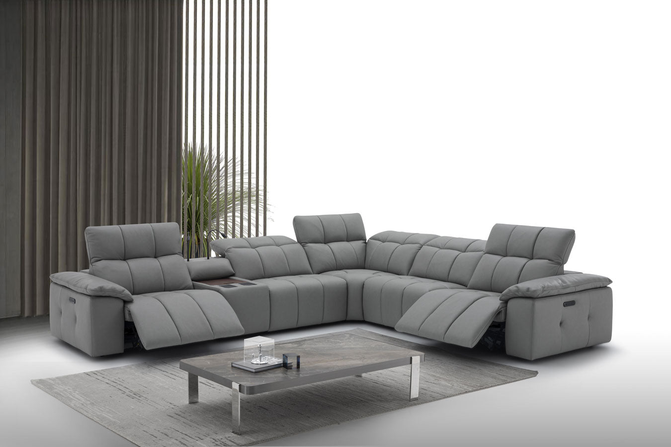 Beaumont Power Recliner 8301 in Dark Grey | J&M Furniture - Canal Furniture