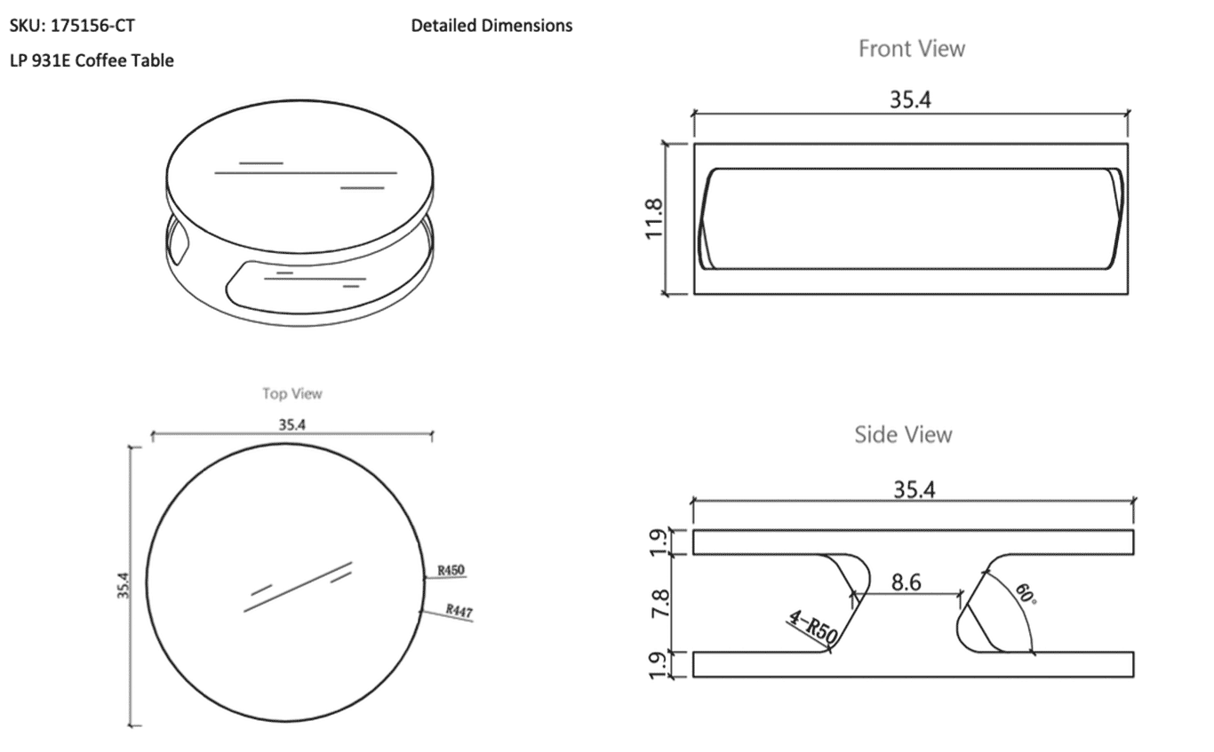 Modern Coffee Table 931 | J&M Furniture - Canal Furniture