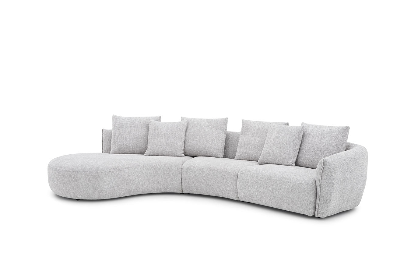 Hamilton Fabric Sectional 282 in Grey | J&M Furniture - Canal Furniture