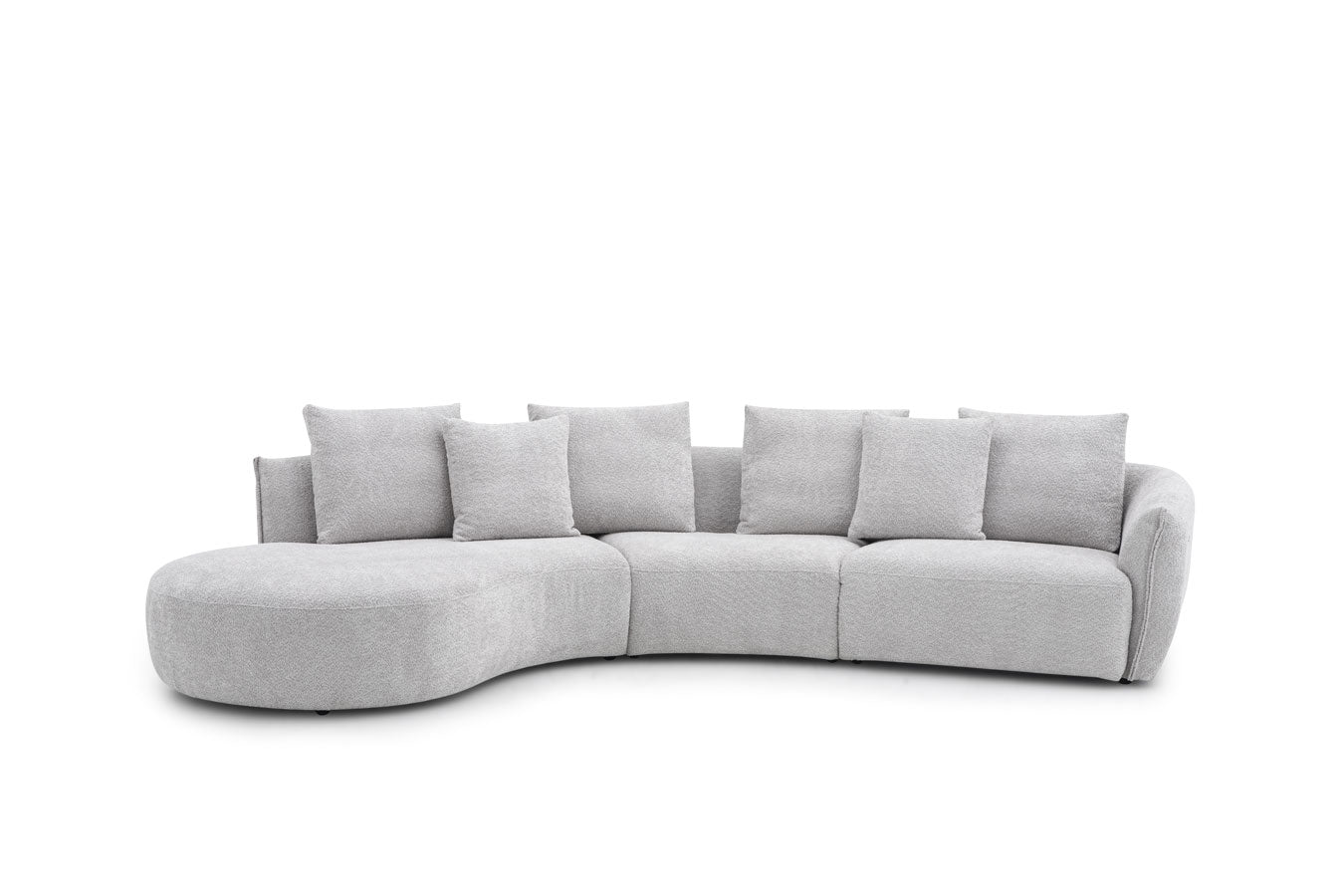 Hamilton Fabric Sectional 282 in Grey | J&M Furniture - Canal Furniture