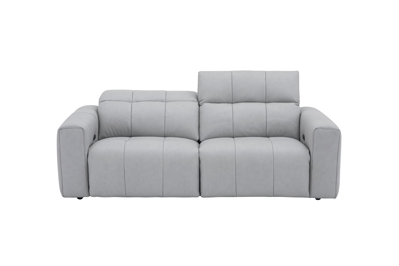 Prescott Leather Sofa in Light Grey | J&M Furniture - Canal Furniture