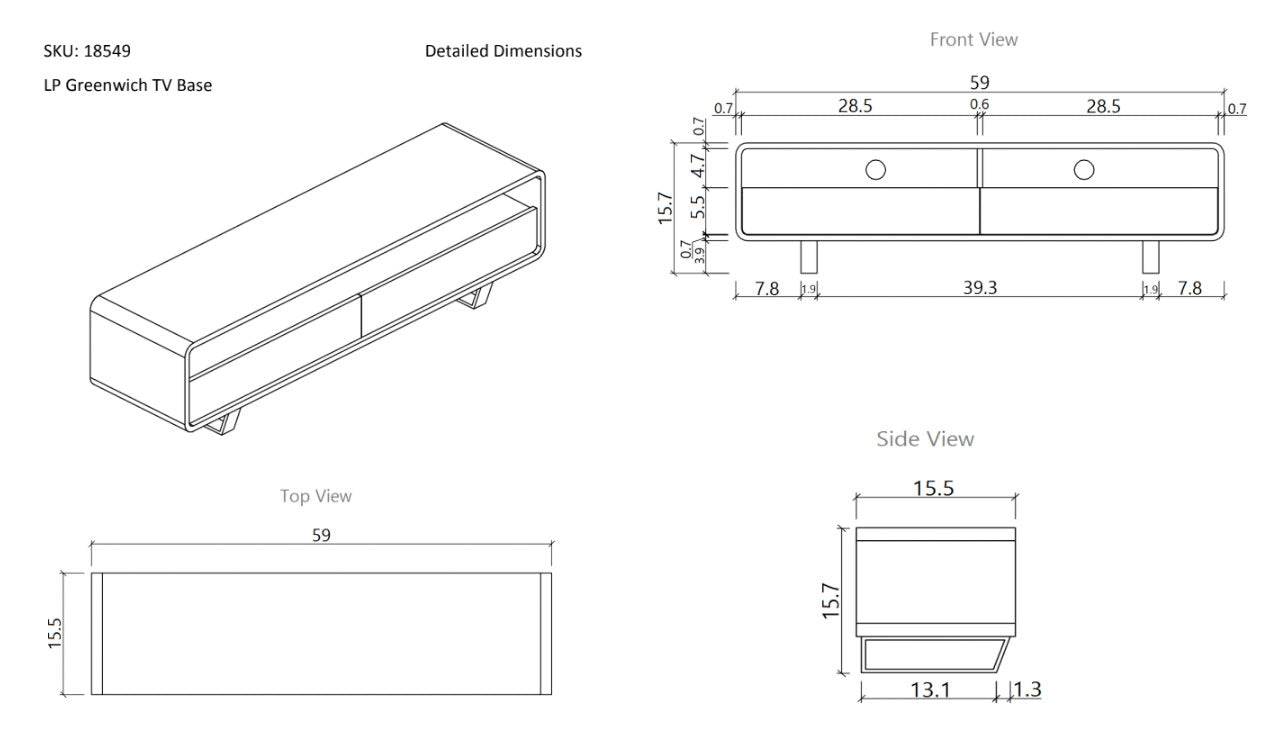 Greenwich TV Stand | J&M Furniture - Canal Furniture
