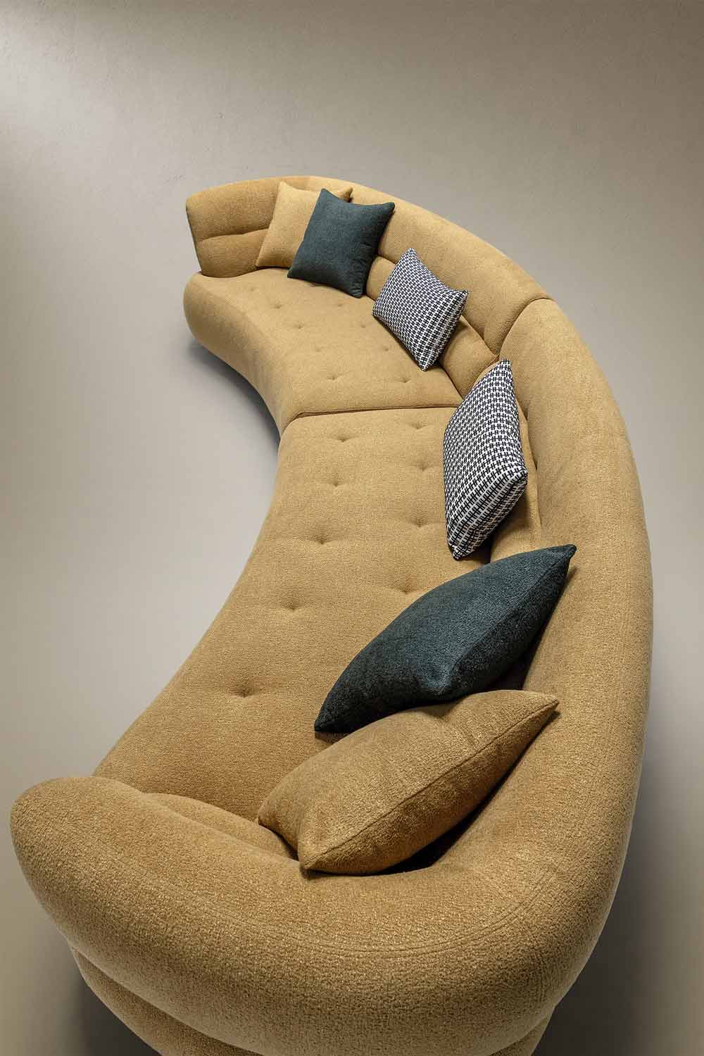 HF5509 Modern Fabric Sofa in Gold | J&M Furniture - Canal Furniture