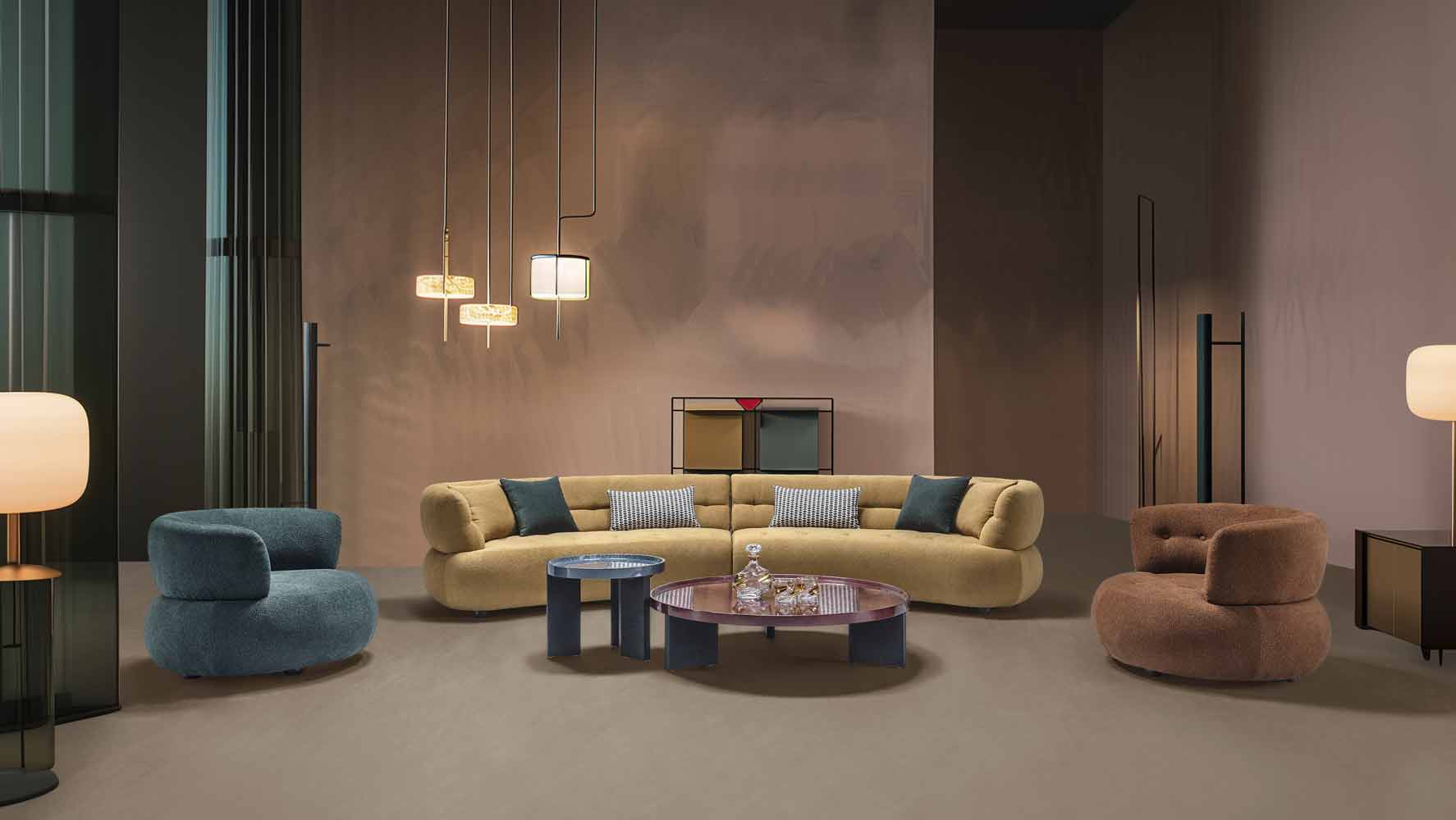 HF5512 Fabric Armchair in Dark Brown | J&M Furniture - Canal Furniture