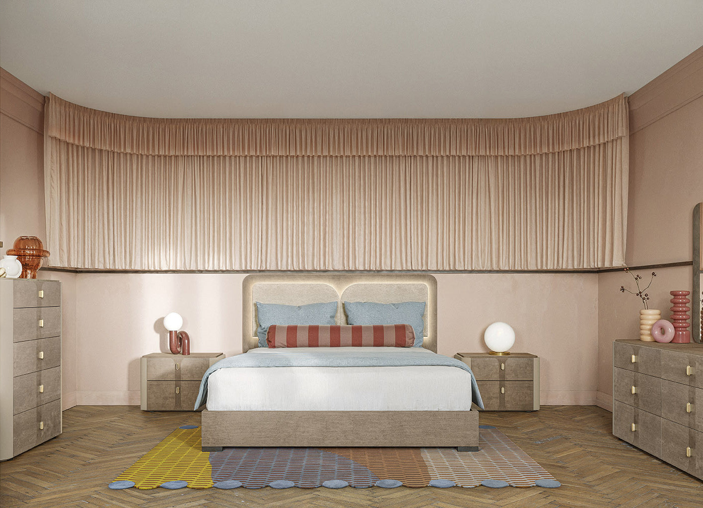 Hebe Platform Bed | Alf Italia - Canal Furniture