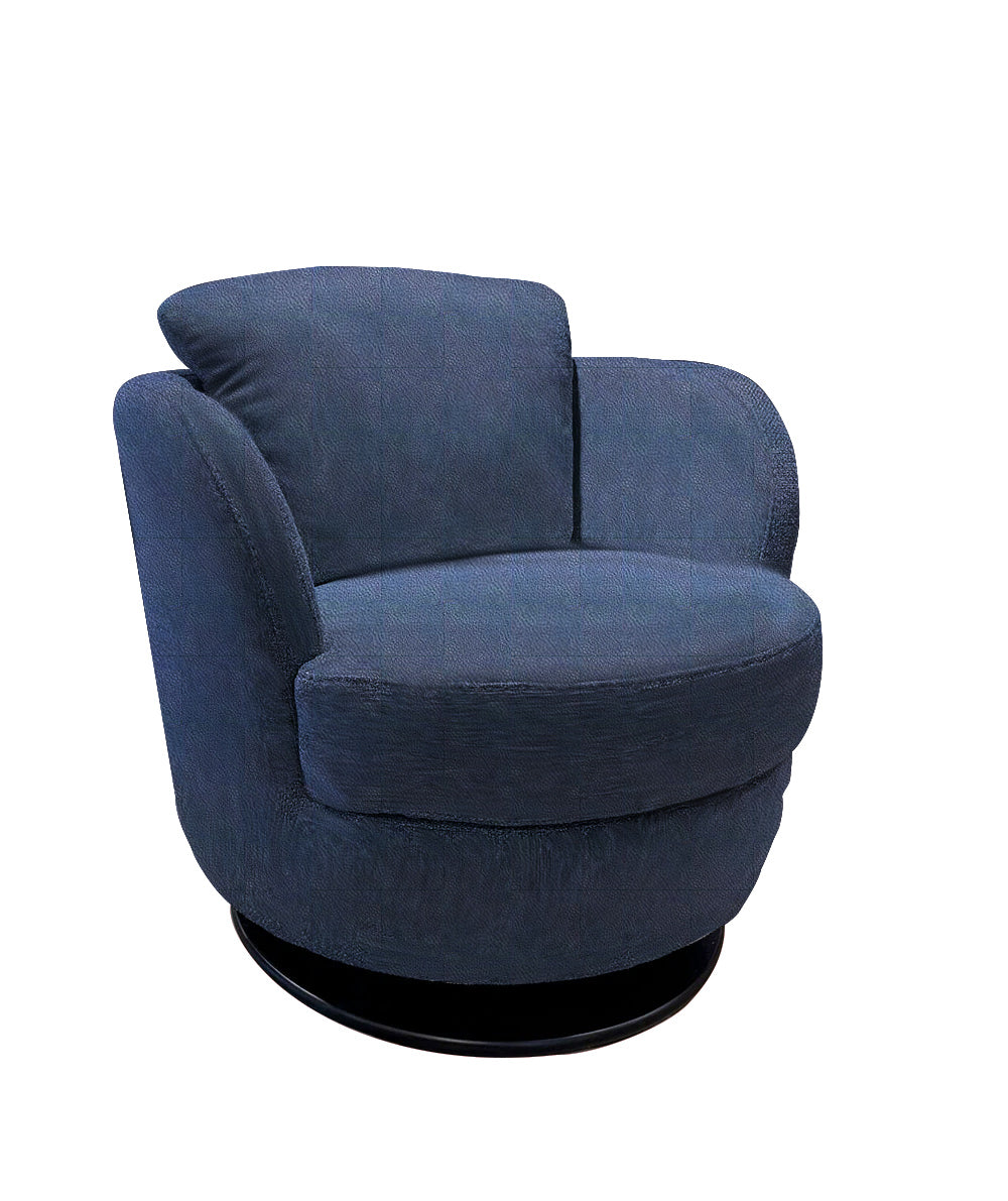 i743 Pienza Swivel/Rocking Armchair in Blue | Incanto - Canal Furniture