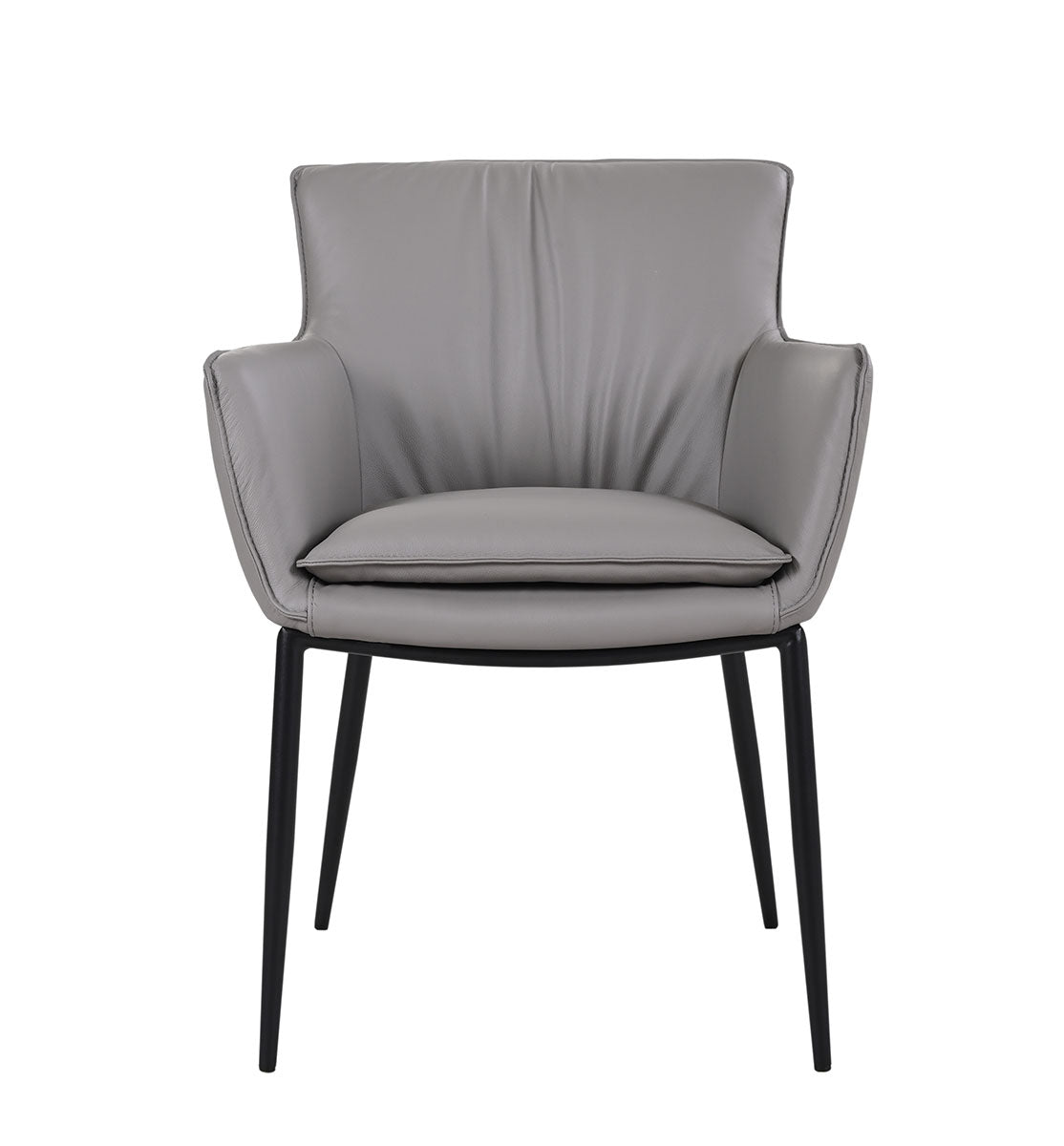 Kani Leather Armchair in Grey | J&M Furniture - Canal Furniture
