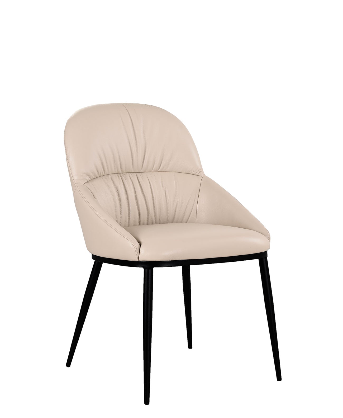 Kora Leather Chair in Light Mocha (Pair) | J&M Furniture