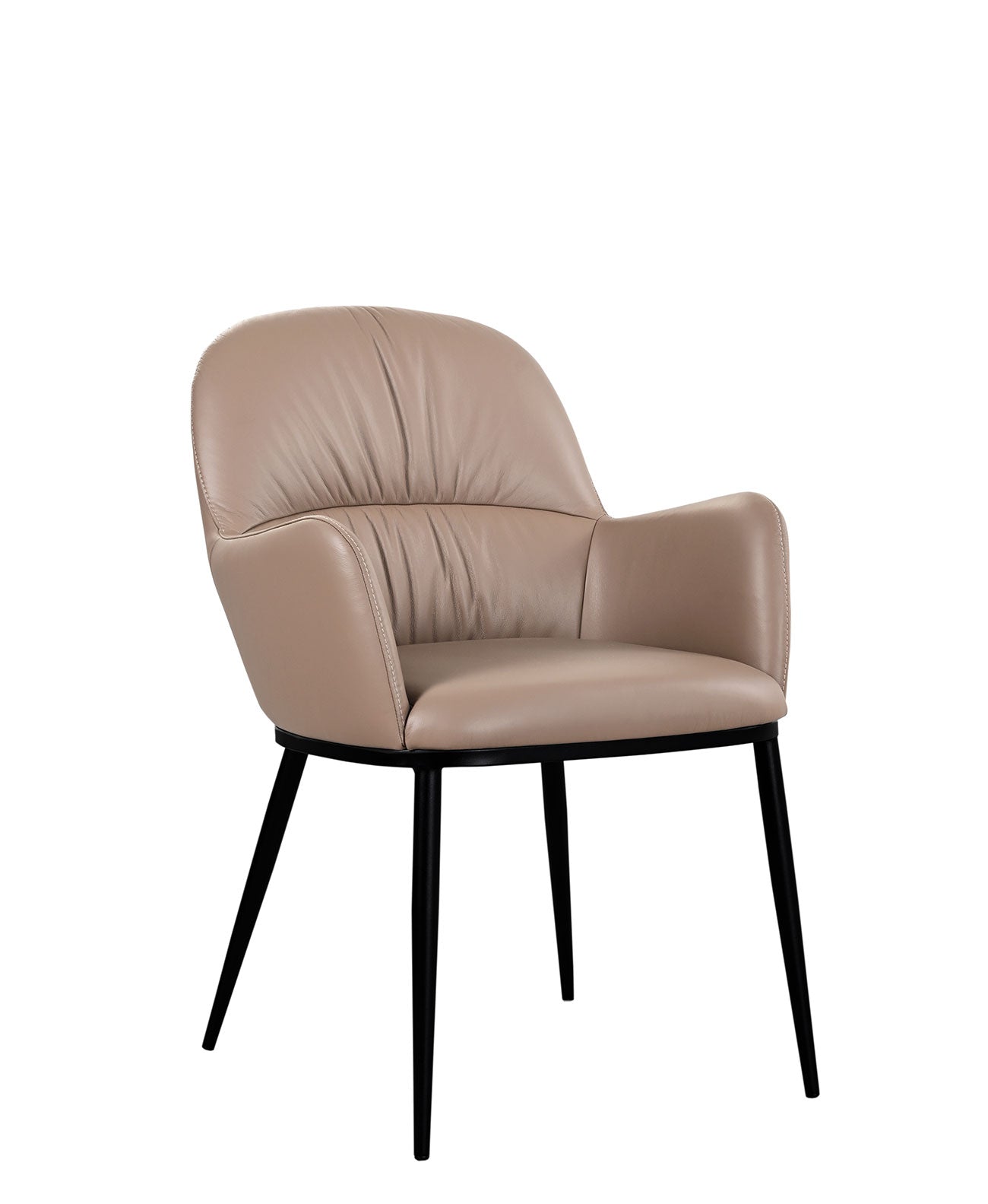 Kora Leather Armchair in Mocha | J&M Furniture