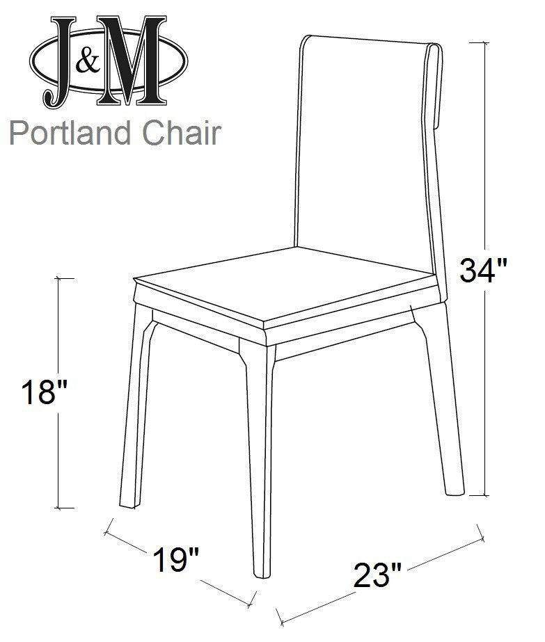 MO Portland Chair in Grey | J&M Furniture - Canal Furniture