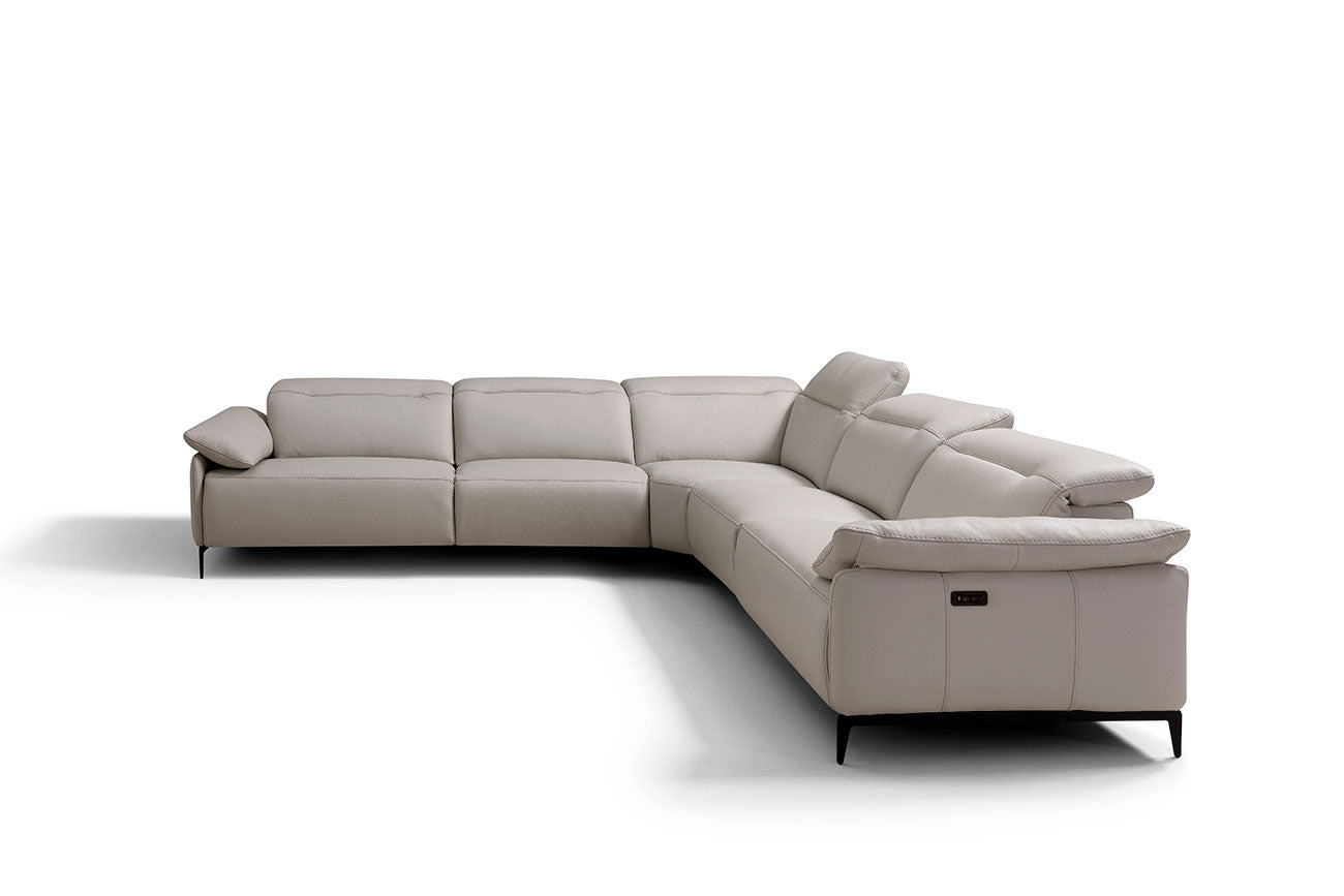 i845 Reclining Sectional in Light Grey | Incanto - Canal Furniture
