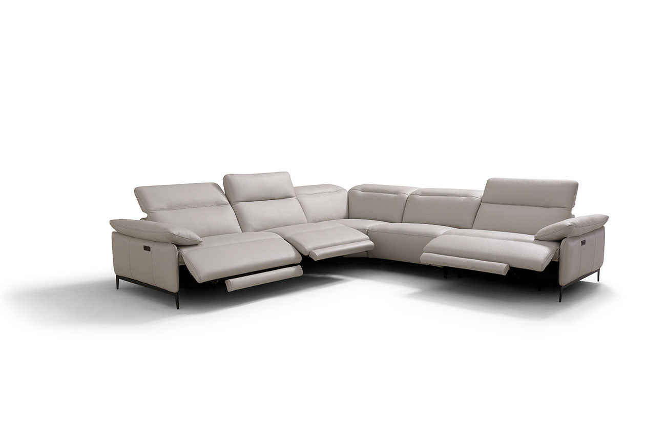 i845 Reclining Sectional in Light Grey | Incanto - Canal Furniture