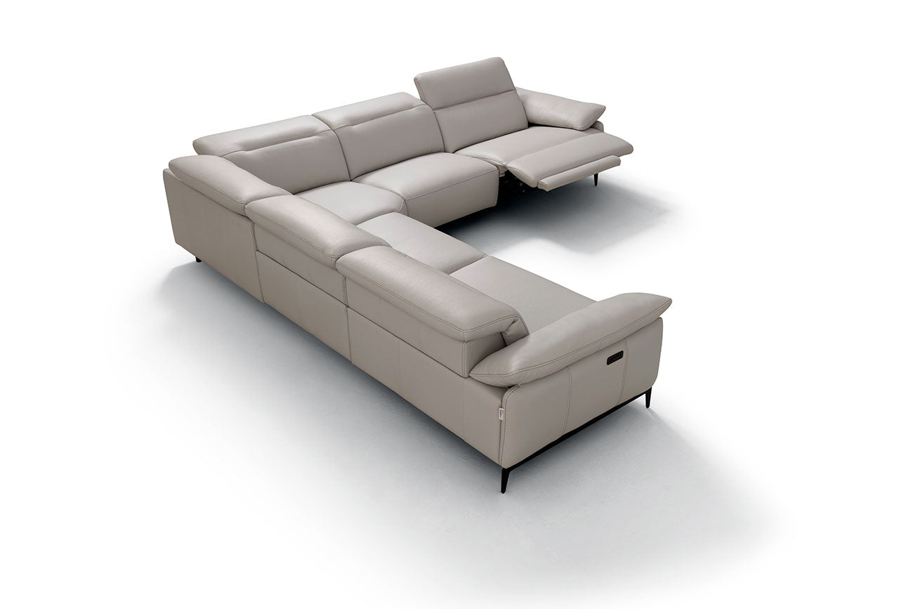 i845 Reclining Sectional in Light Grey | Incanto - Canal Furniture