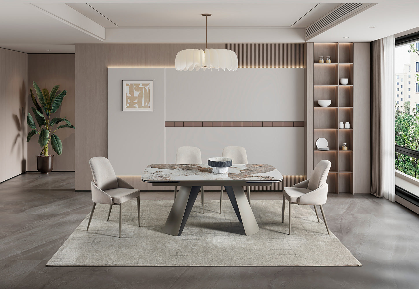 Morandi Extension Dining Table | J&M Furniture - Canal Furniture