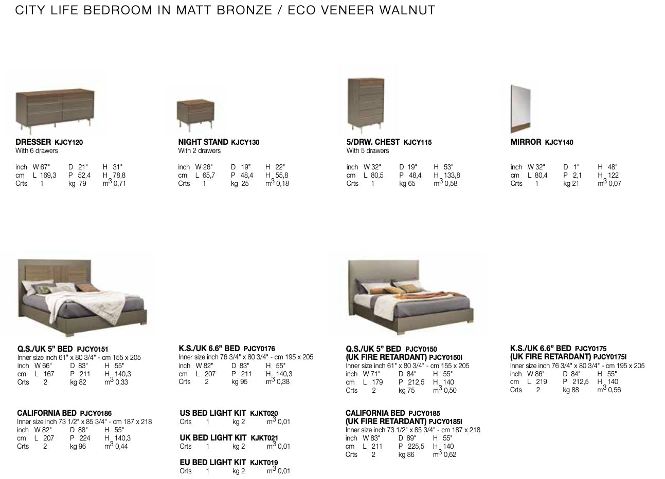 Alf Italia Bedroom Sets CityLife Upholstered Bed | Alf Italia