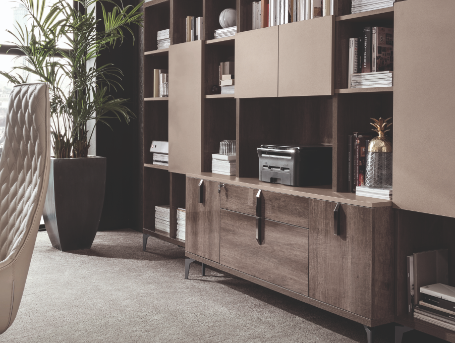 Alf Italia Credenza Credenza w/ Hutch & Doors Matera Credenza & Hutch