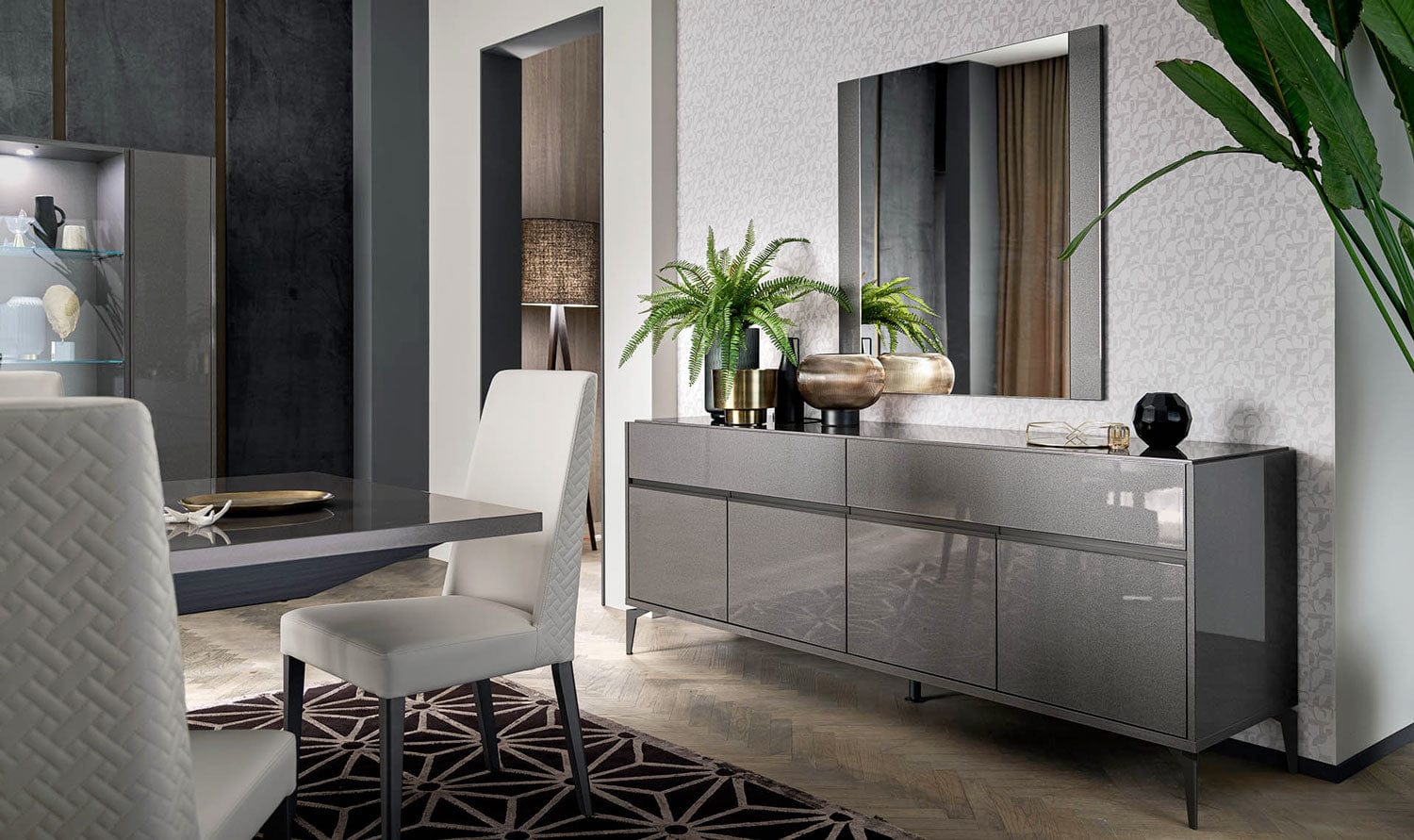 Graphite Large Buffet - 81" - Canal Furniture