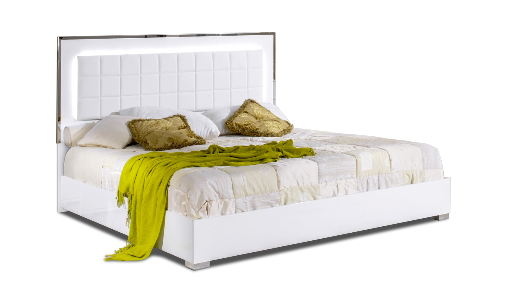 Alice Queen Storage Bed in Gloss White | J&M Furniture - Canal Furniture