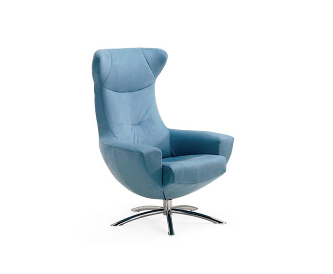 Baloo Recliner Chair in Blue | Fjords - Canal Furniture