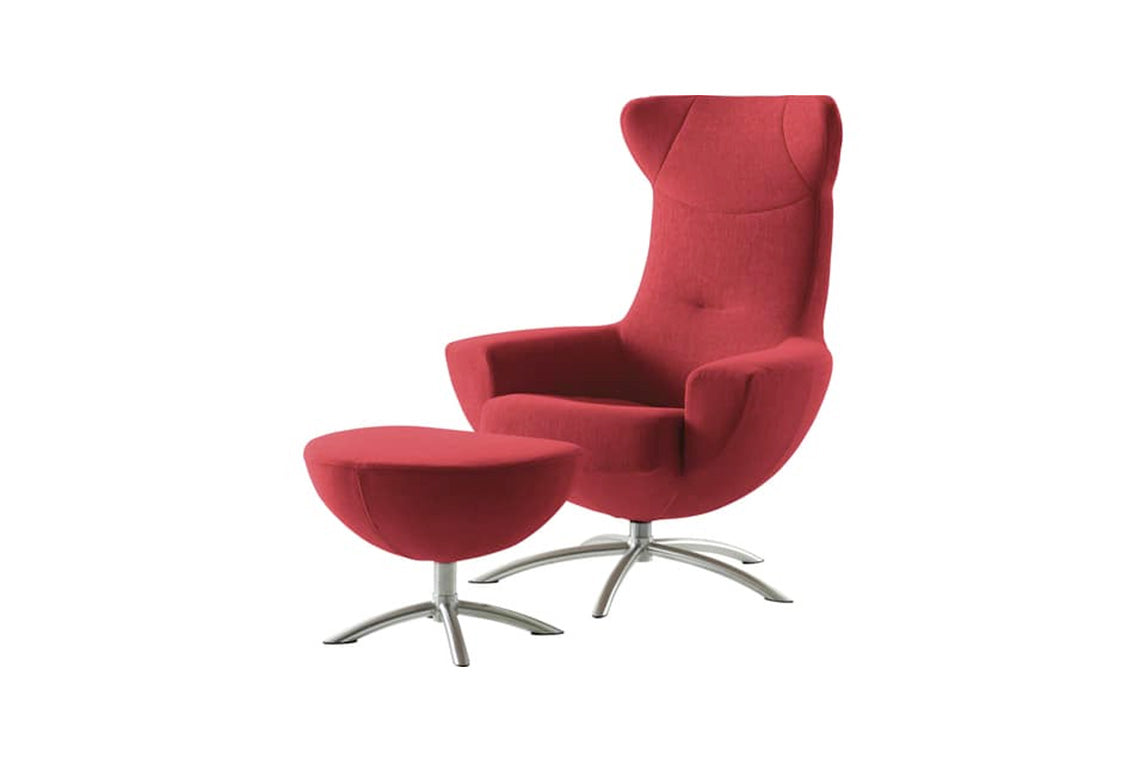 Baloo Recliner Chair in Strawberry | Fjords - Canal Furniture