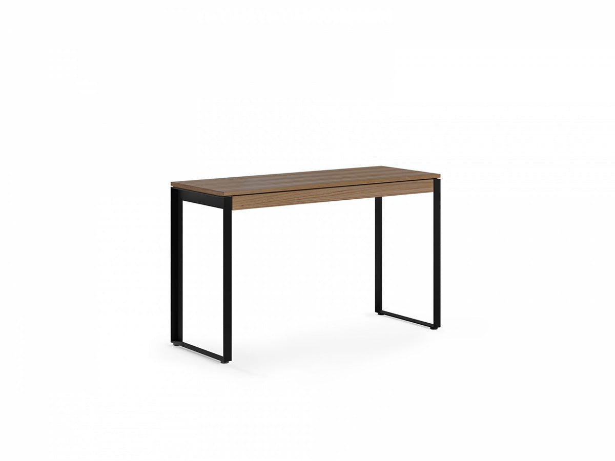 BDI Console Desk Natural Walnut / Black Linea 6222 Slim Console and Laptop Desk | BDI Furniture