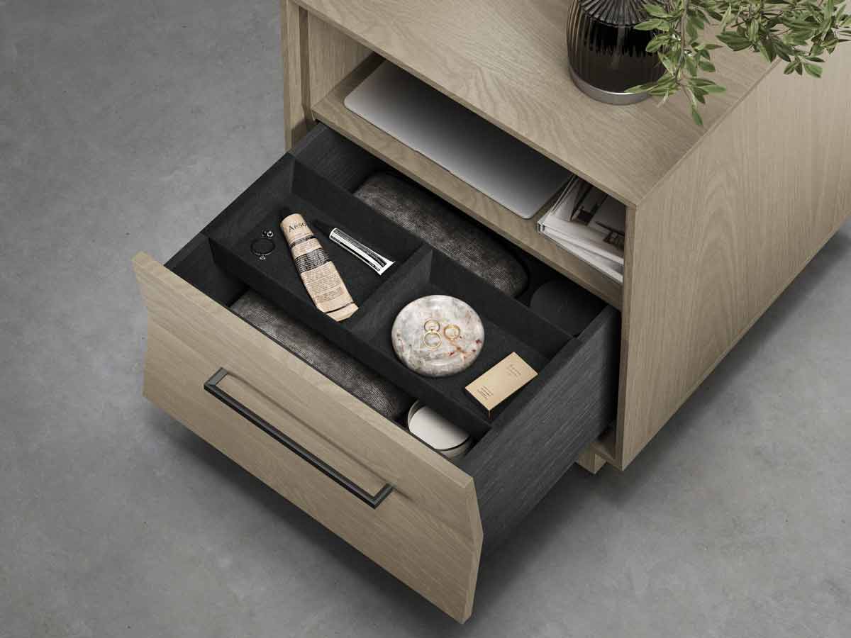 BDI Nightstands Kava Nightstand in Washed Oak 20" - 9681