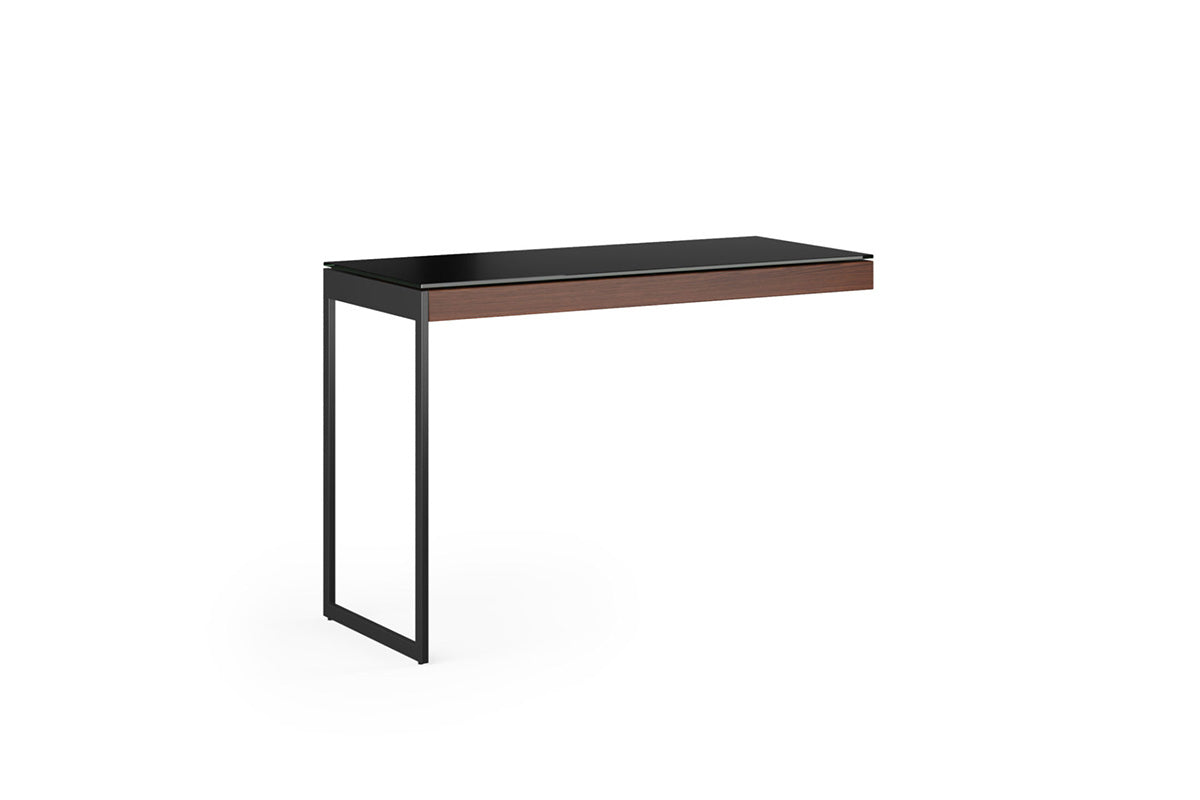 BDI Return Chocolate Stained Walnut (CWL) / Black (B) Sequel 6112 Modern Office Desk Return | BDI Furniture