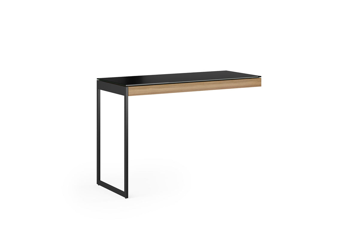 BDI Return Natural Walnut (WL) / Black (B) Sequel 6112 Modern Office Desk Return | BDI Furniture