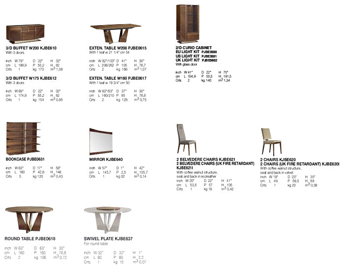 Bellagio Dining Table | Alf Italia - Canal Furniture