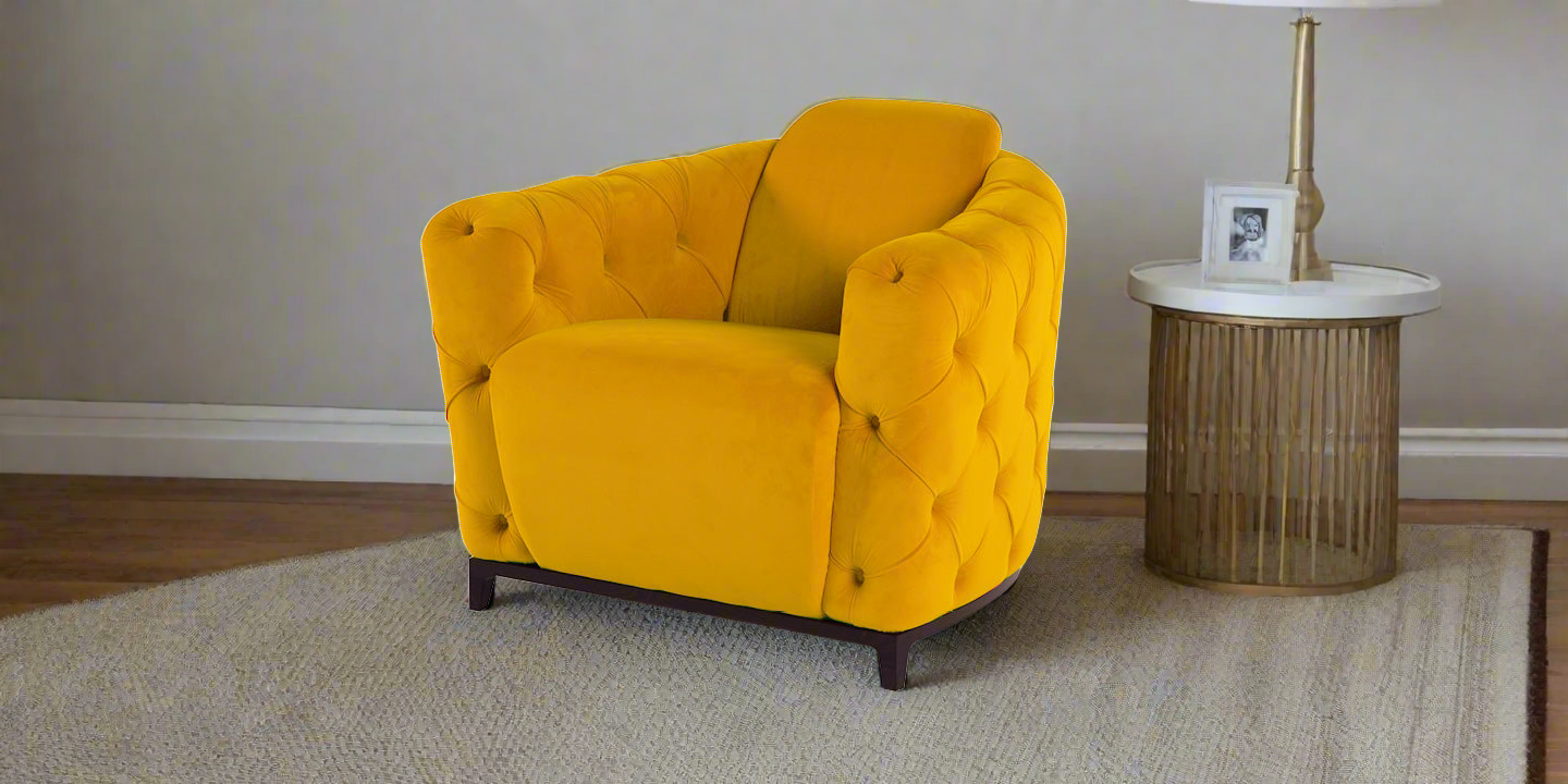 Deliziosa Armchair in Mustard | J&M Furniture - Canal Furniture