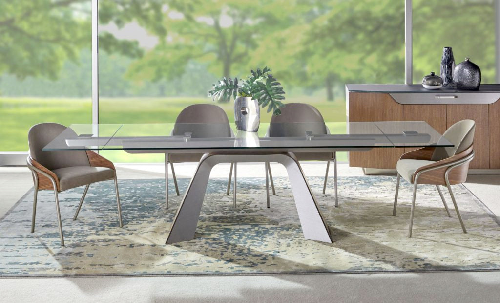 Elite Modern Dining Table Hyper Extension Glass Table 3019 | Elite Modern