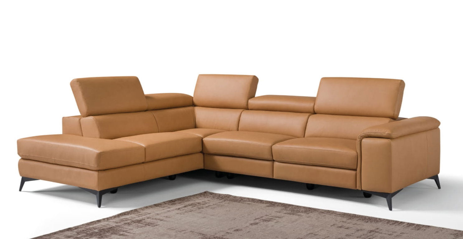 Emu Sectional Sofa in Caramel | Max Divani (Special Order) - Canal Furniture