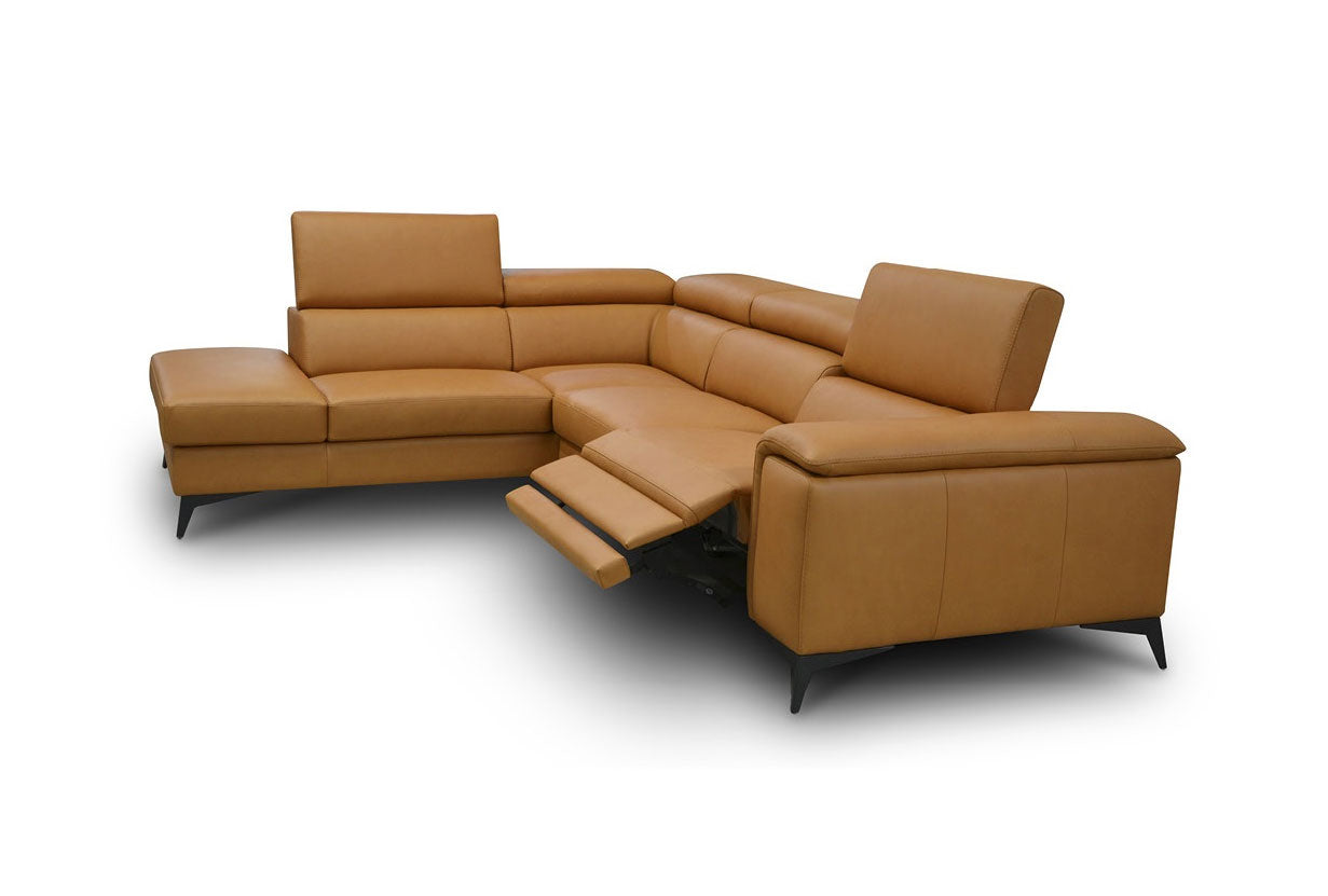 Emu Sectional Sofa in Caramel | Max Divani (Special Order) - Canal Furniture
