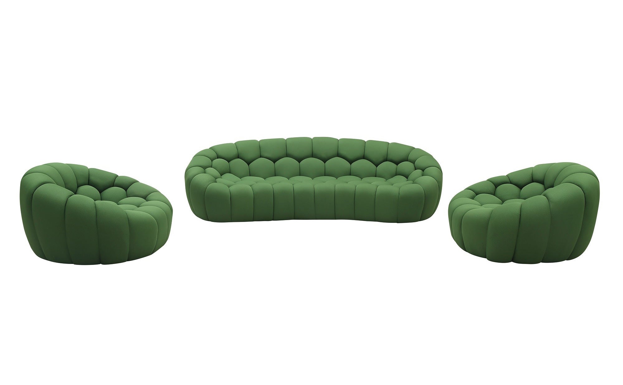Fantasy Fabric Sofa in Green - Canal Furniture
