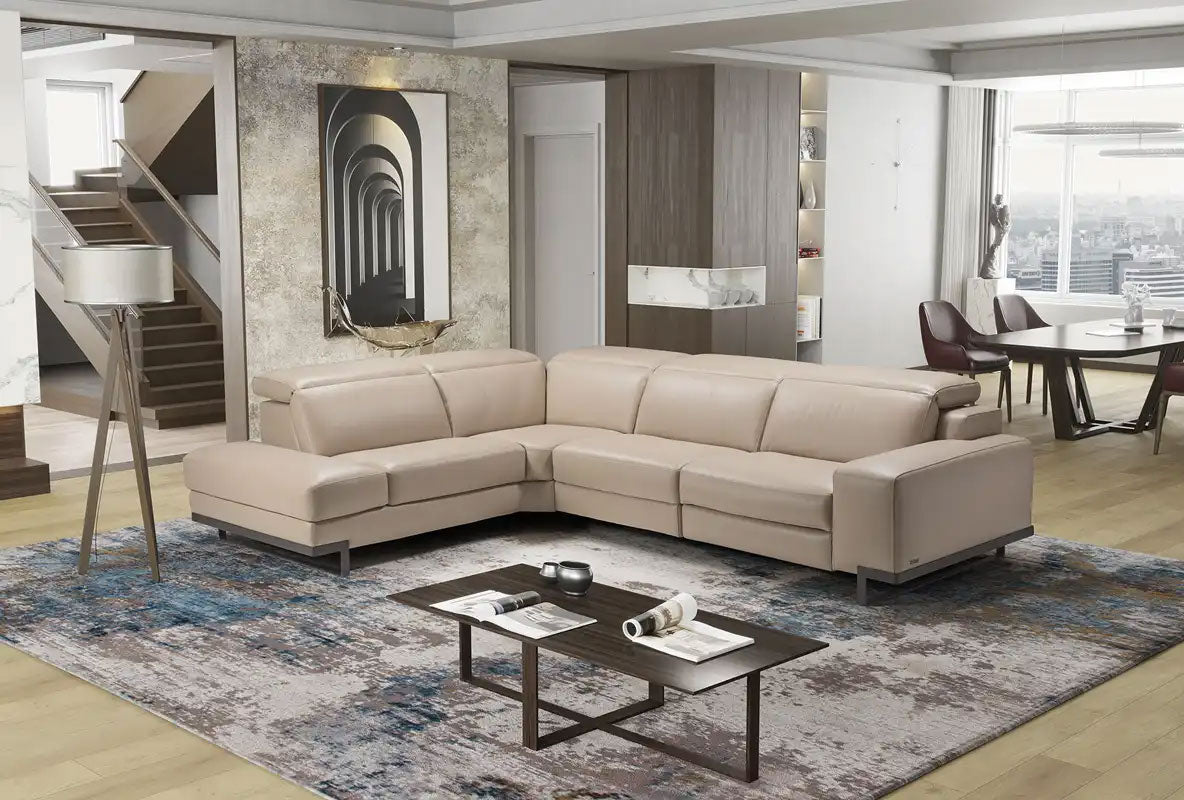 Fellini Reclining Leather Sectional | J&M Furniture - Canal Furniture