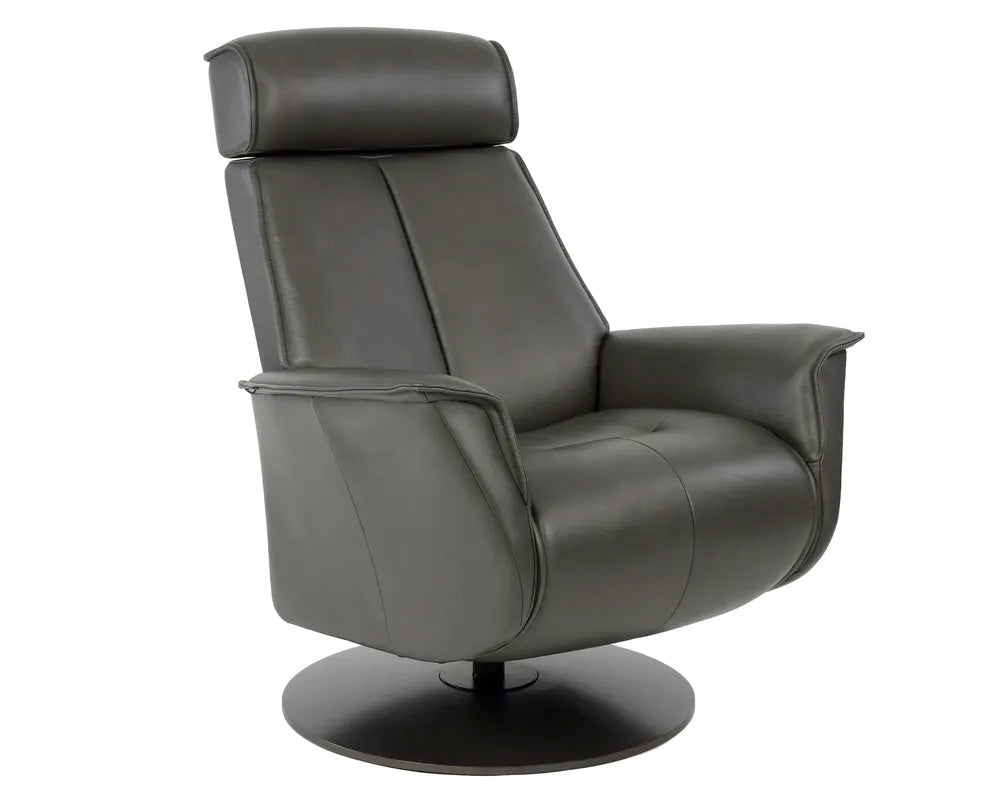 Bo Modern Recliner in Slate | Fjords - Canal Furniture