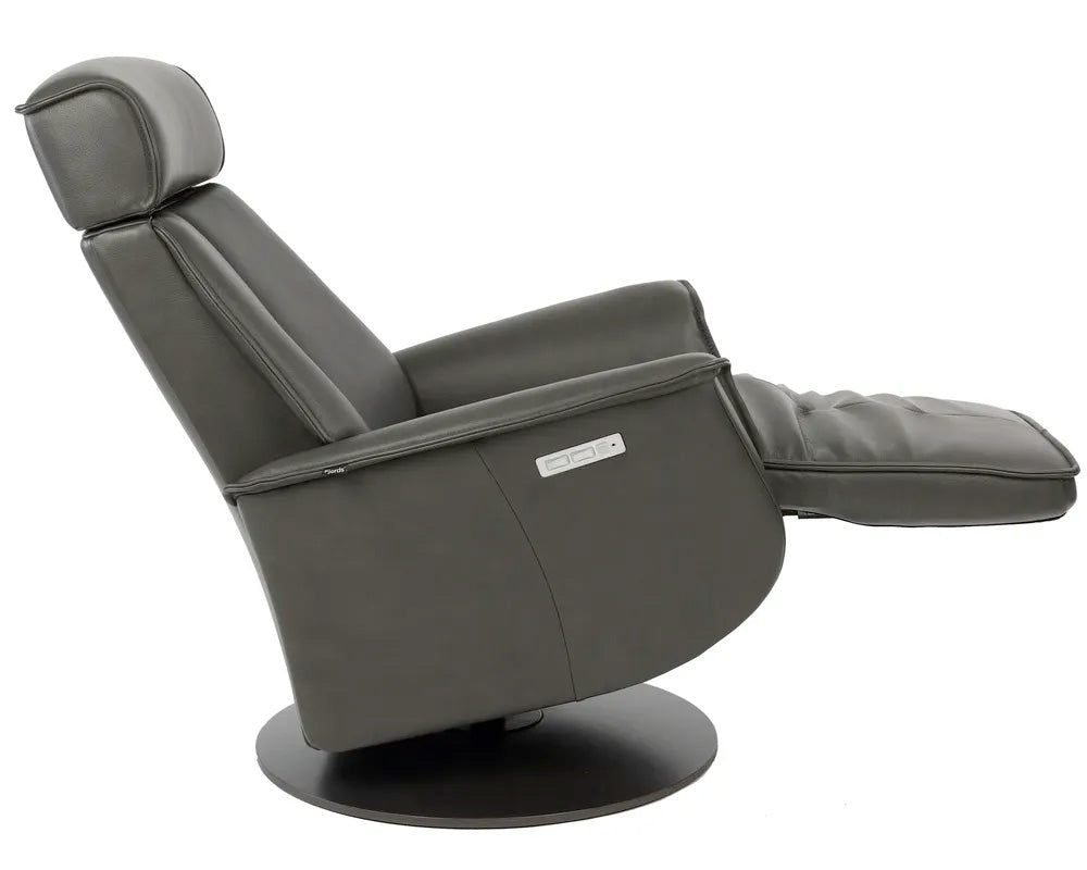 Bo Modern Recliner in Slate | Fjords - Canal Furniture