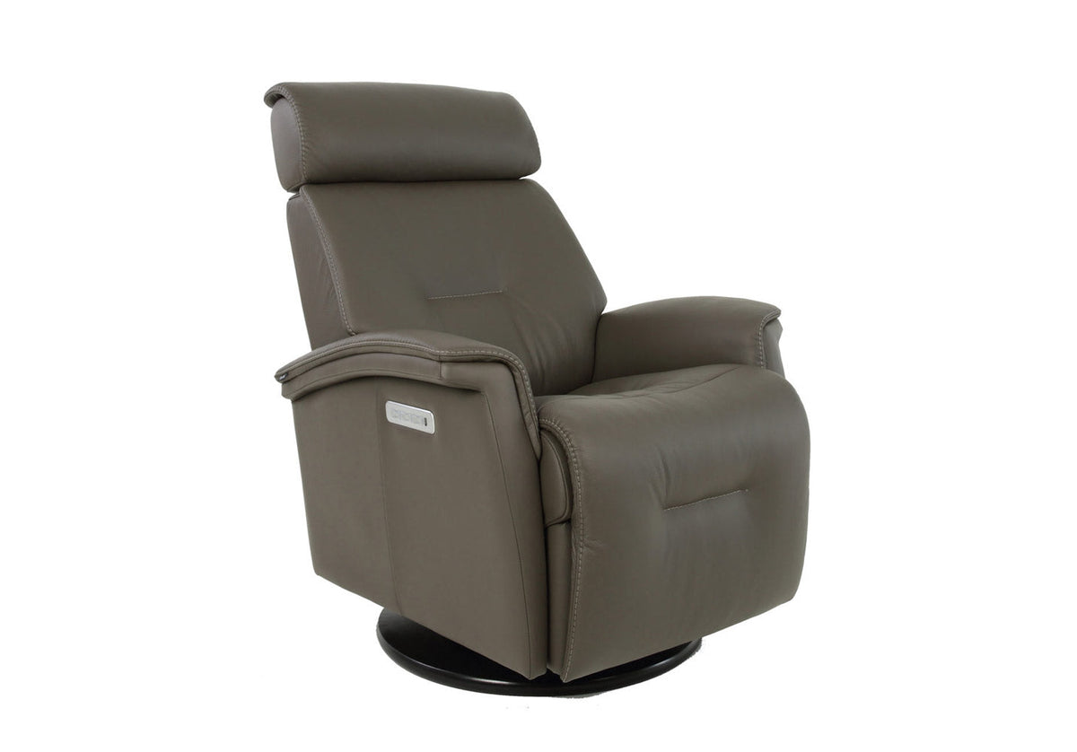 Fjords Chair Rome Graphite Recliner w/ Contrast Stitch | Fjords