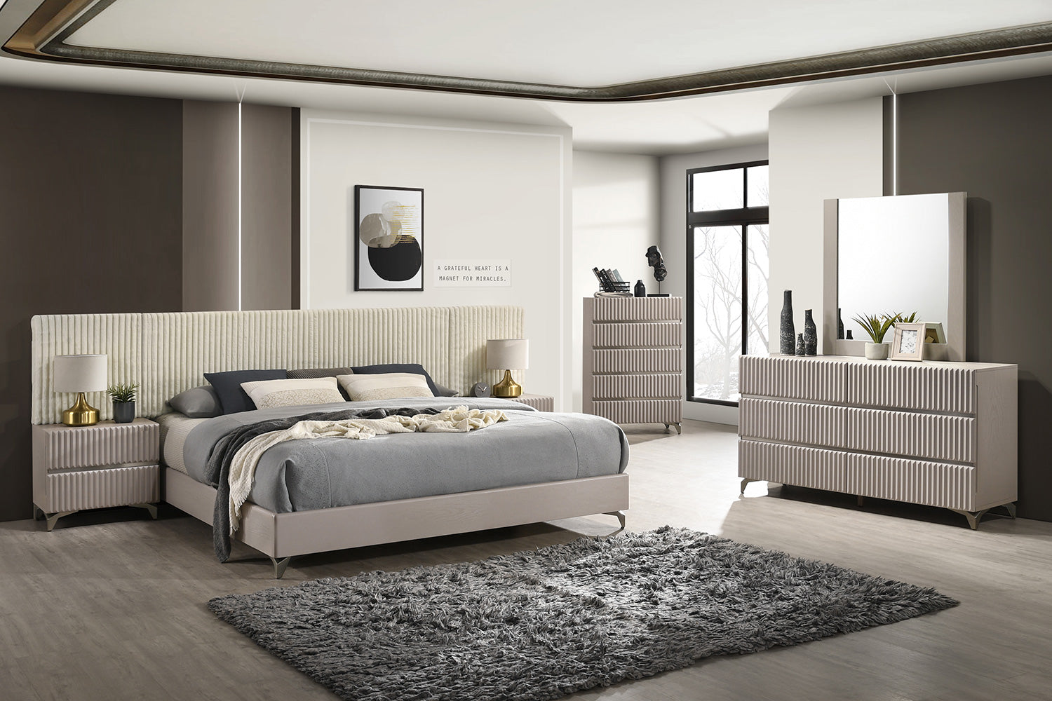 Grace Modern Bed | J&M Furniture - Canal Furniture