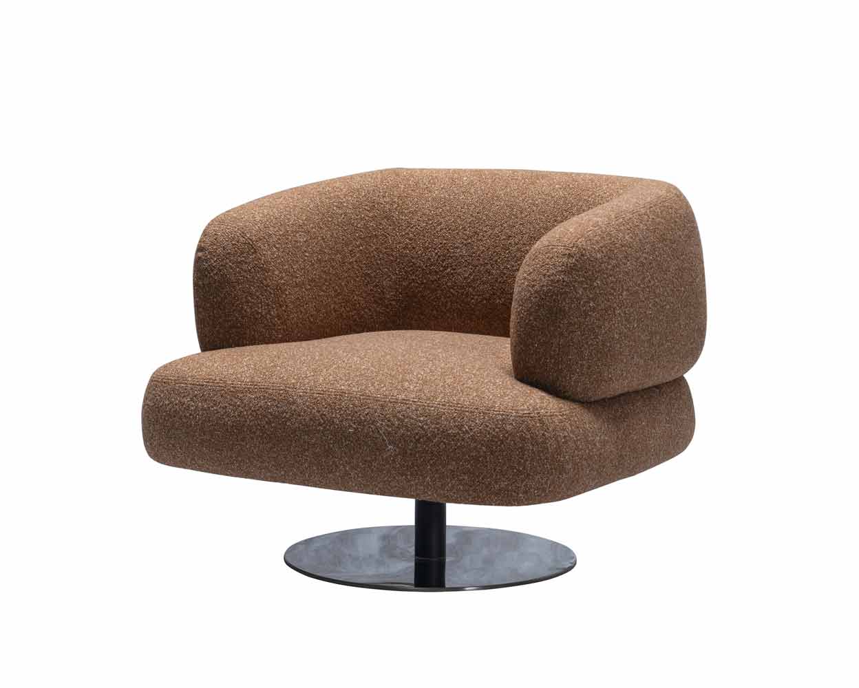 HF5011 Modern Fabric Armchair in Brown | J&M Furniture - Canal Furniture