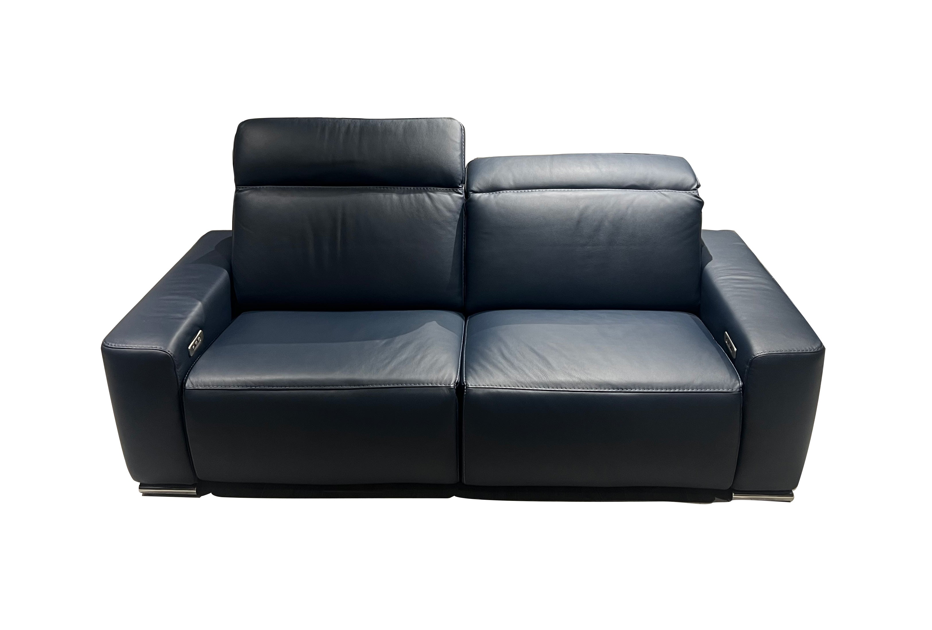 i790 Reclining Leather Sofa in Blue | Incanto - Canal Furniture