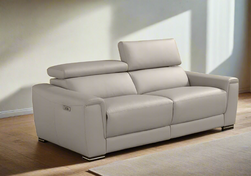 i824 Leather Loveseat | Incanto - Canal Furniture