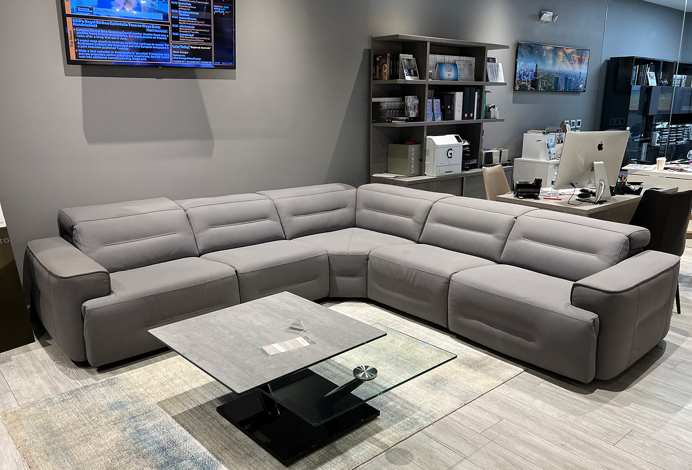 Club i893 Reclining Sectional | Incanto - Canal Furniture
