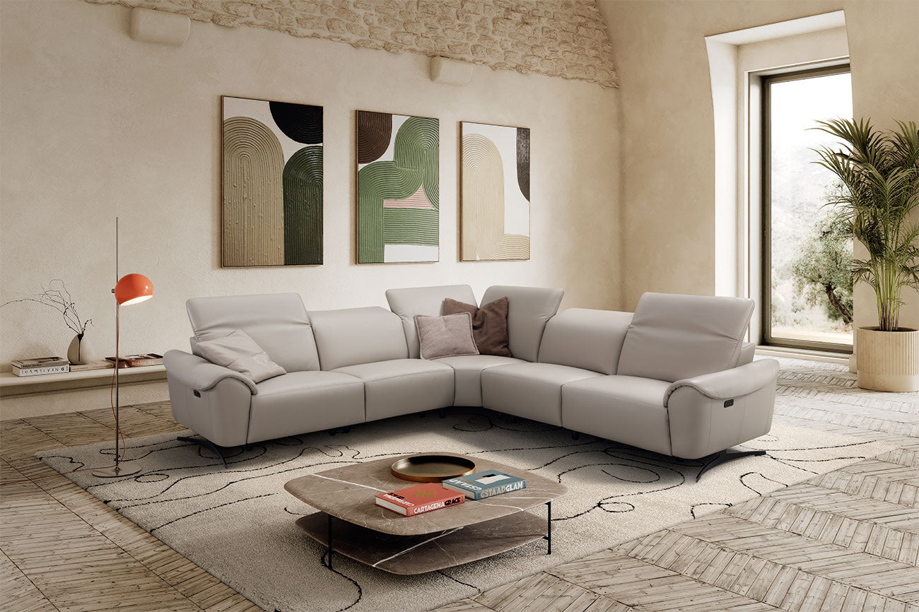 i948 Reclining Sectional Sofa in taupe | Incanto - Canal Furniture