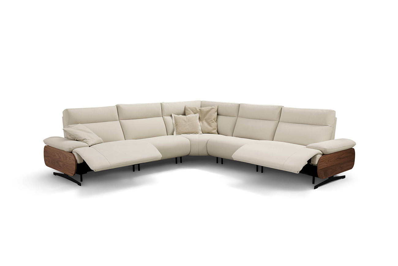 i949 Reclining Sectional in Light Grey | Incanto - Canal Furniture