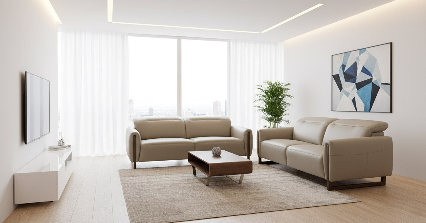 Incanto I952 Power Reclining Sofa – Italian Leather - Canal Furniture